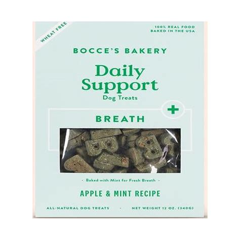 Bocces Bakery 856019005525 12 oz Dog Breath Aid Dog Treat - Walmart.com