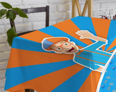 Blippi Theme Cake Tablecover | Birthday Party Decoration online – Party ...
