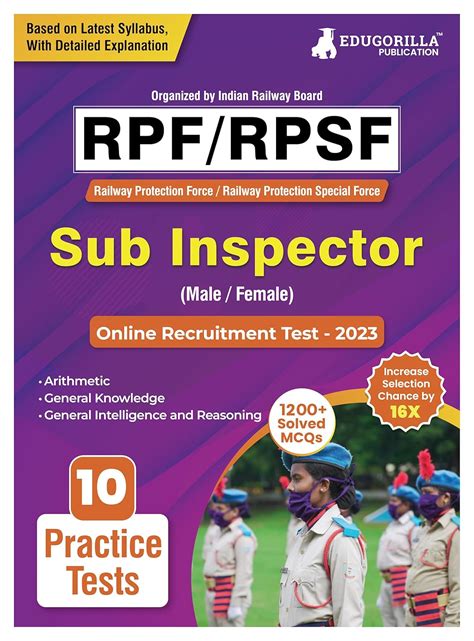 Buy RPF/RPSF Sub Inspector Recruitment Exam Book 2023 (Railway ...