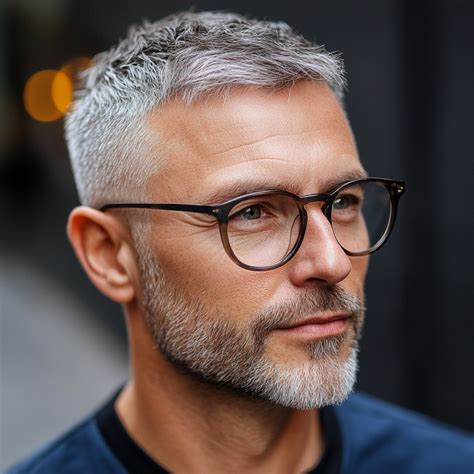 Natural Gray Hair Cuts for Men in 2025 | Grey hair men, Mens hairstyles ...