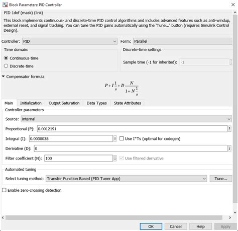 Simulink Feedback System with a Generic Compensator Controller 的图像结果