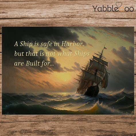 A Ship is Safe in Harbor Tall Ship Painting Safe Harbor Ship Picture ...