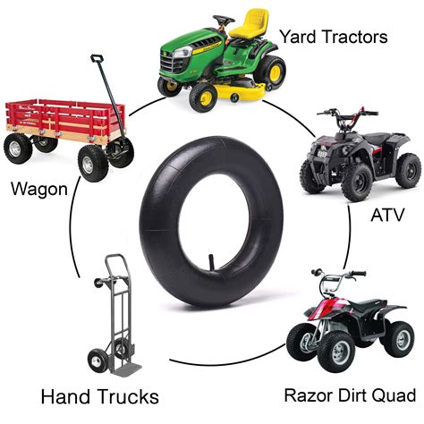 2 Pack 3.00/3.50-8 Replacement Inner Tubes for pneumatic wheelbarrow ...