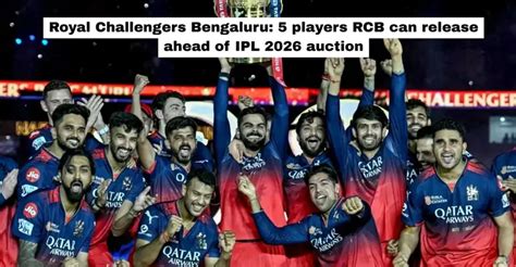 Royal Challengers Bengaluru: 5 players RCB can release ahead of IPL ...