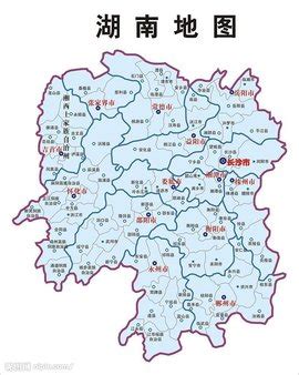 湖南省地图全图