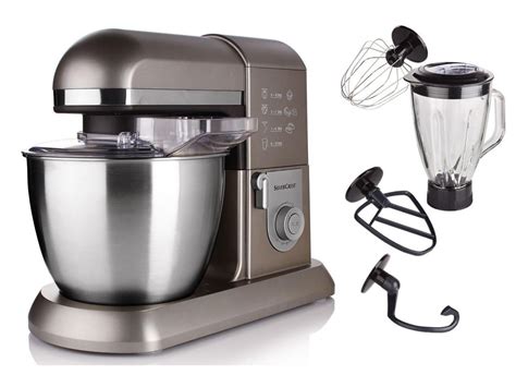 Profi Küchenmaschine SKMP 1300 B3 Silvercerest Mixer Standmixer ...