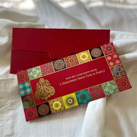 Red Velvet Shagun Envelopes | Premium Money Gift Covers – Lifafewala ...
