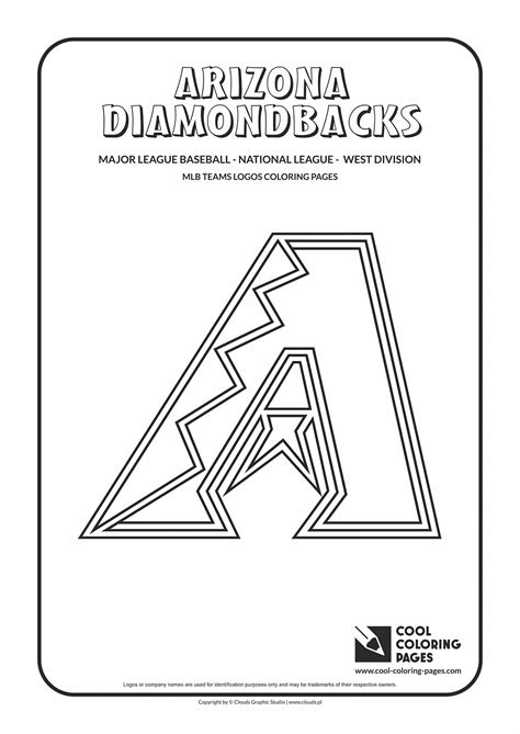 Cool Coloring Pages Arizona Diamondbacks - MLB teams logos coloring ...