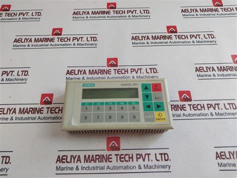 Siemens 1P6Av3503-1Db10 Simatic Op3 Operator Panel 24V – Aeliya Marine Tech