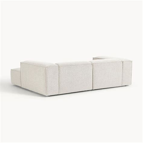 ElegantEdge 2 Seater Boucle Comfortable White L Shaped Sofa – Nestroots