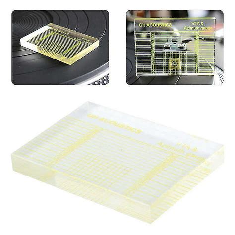 Fonógrafo acrílico T Vta Azimut Gau Alineación B Regla Alineación ...