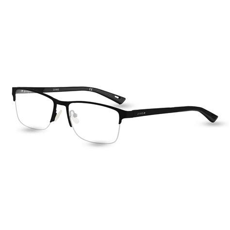 2.5 NVG Matte Black Grey Rectangular Half Frame