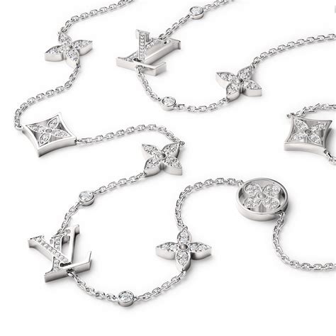 Idylle Blossom Multi-Motif Long Necklace, Pink Gold and Diamonds ...