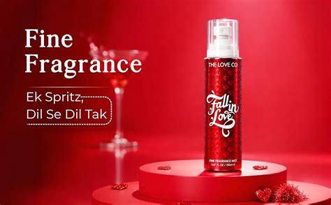 THE LOVE CO. Fall In Love Body Mist for Women, Long Lasting Perfume ...