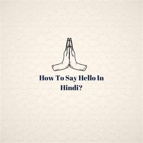 How to Say Hello in Hindi