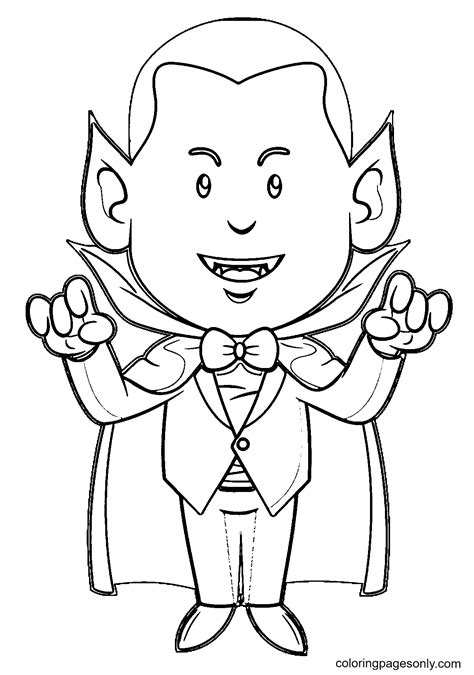 87 Vampire Coloring Pages - ColoringPagesOnly.com