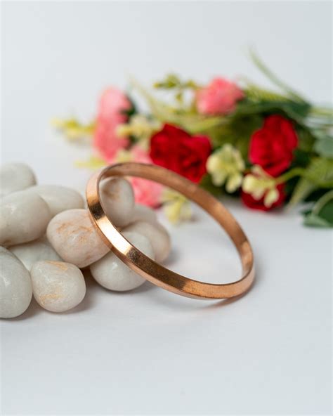 Copper Kada Plain (With Edges) for Men 7 mm thickness by Punjabi Swagg