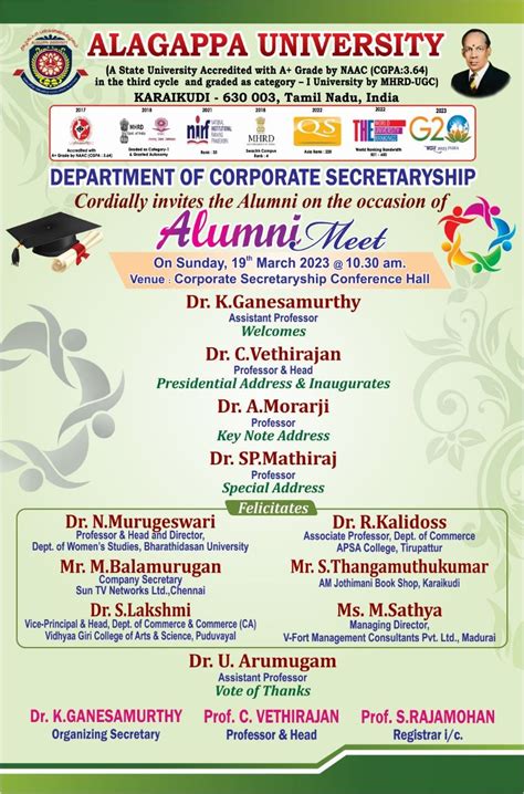 Official Website of Alagappa University - Karaikudi, Tamilnadu, India