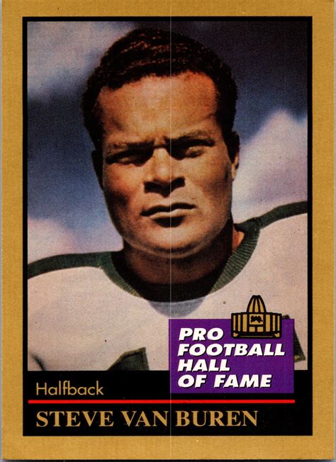 1991 Enor Pro Football Hall of Fame - #146 Steve Van Buren for sale ...