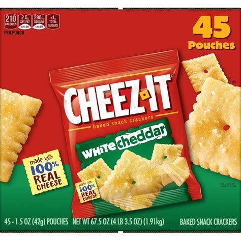 Bulk Cheez-It Crackers - White Cheddar, 45 Pk | Wholesale Snack Foods