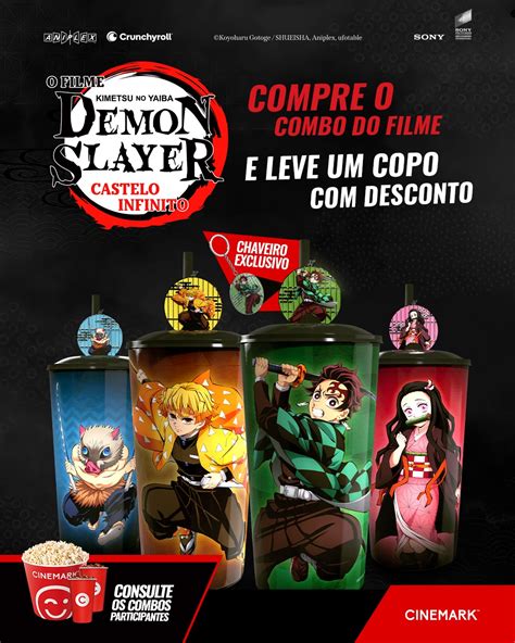 Demon Slayer: Cinemark lança coleção de copos para o filme ‘Castelo ...