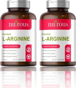 Nutrous L-Arginine 1000mg Tablets Per Serving (S254) Price in India ...