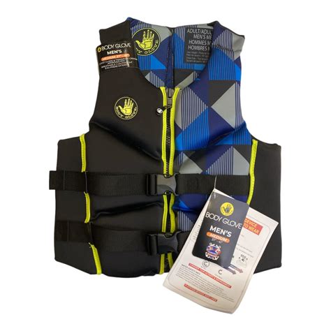 Body Glove Men's Coast Guard Approved Life Jacket Vest, Blue M ...