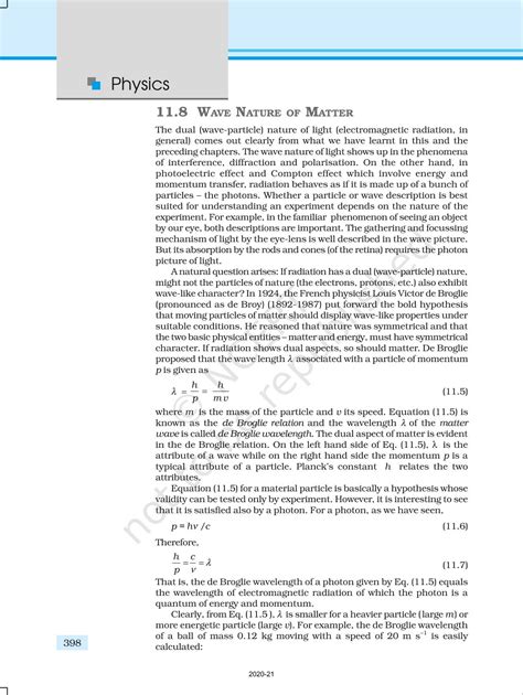Dual Nature Of Radiation And Matter - NCERT Book of Class 12 Physics ...