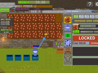 Idle Wall Mining ऑनलाइन खेलना