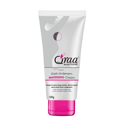 Buy Qraa Advanced Lacto Dark Underarm Cream, 100g For even toned ...