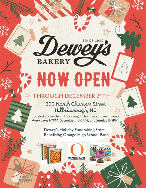 Dewey's Bakery Holiday Store benefiting the Orange High School Band ...