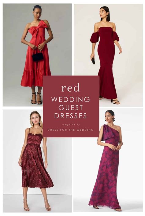 Red wedding guest dress summer 60 photos - Astyledwedding.com