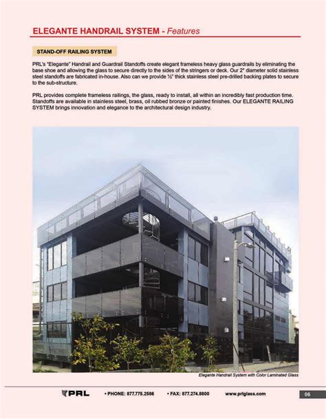 PRL Glass Systems, Inc., Catalogs, 2021 Railing Systems | ARCAT