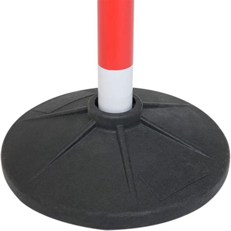 Buy Post and Chain Link Barriers, Red & White Plastic Free Standing ...