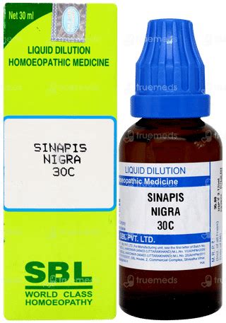 Sbl Sinapis Nigra 30 C Dilution 30 Ml - Uses, Side Effects, Dosage ...