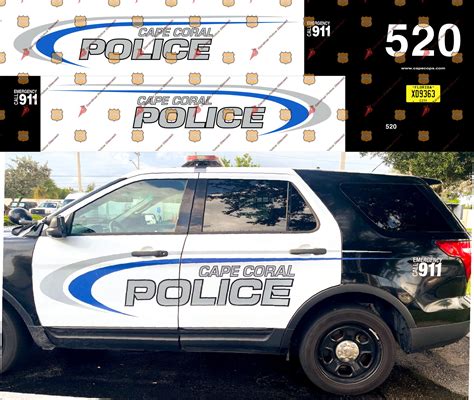 Cape Coral, FL Police Department — Cardinal Police Diecast