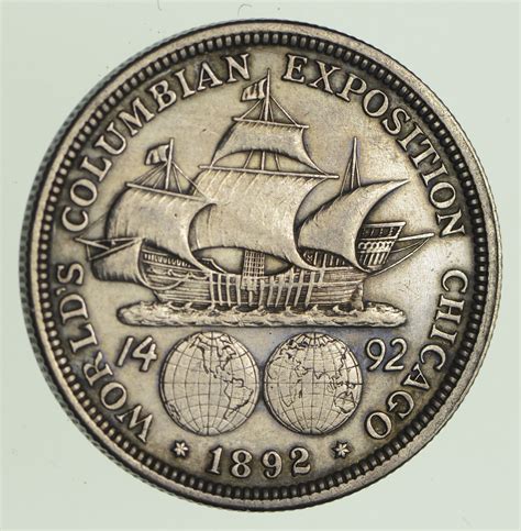 1892 World's Columbian Exposition Commemorative Half Dollar ...