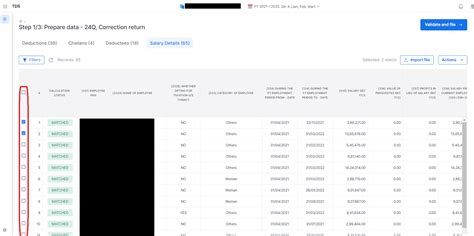 Form 24Q4 - Correction return | Product Help and Support