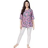 AV2 Printed Women Maternity Feeding Tunic Top Navy1 Small : Amazon.in ...