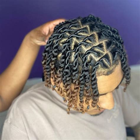 55 attractive two strand twists hairstyles for black men to wear in ...