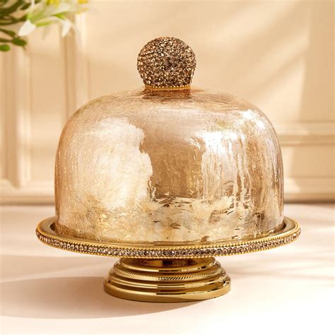Buy Maya Tevis Stainless Steel Cake Stand with Glass Lid from Home ...