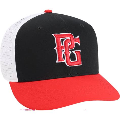 Perfect Game Hoffman Outline Fitted Cap, M/L - Black, Red & White (1 ...