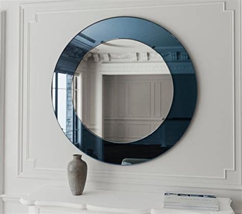 Buy SDG Round Royal Blue Frameless Mirror - 22 x 22 Inch Online at Low ...