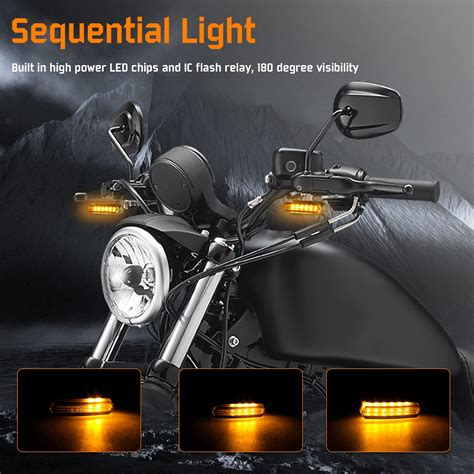 Hand Turn Signals On Motorcycles Built Hollow Tip X 3 In 1 LED