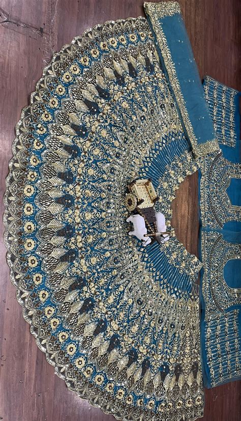 BD Launching 4 meter flared Soft Butterfly Net Sequins Embroidered Wor ...