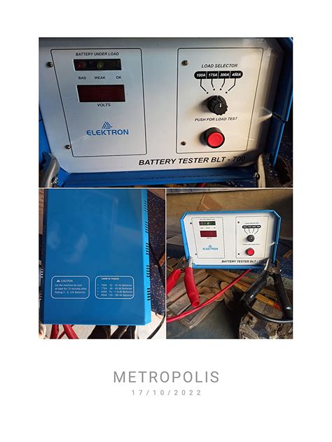 ELEKTRON Battery Load Tester BLT-700 Suitable for 32 to 180 AH 12V ...