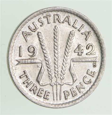 SILVER - 1942 Australia 3 Pence - World Silver Coin | Property Room