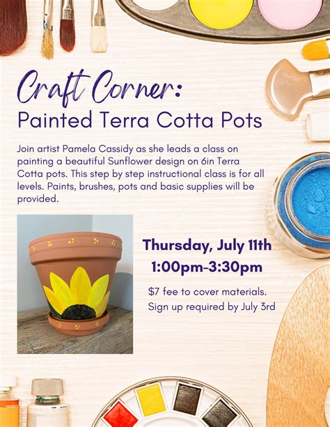 Jul 11 | Craft Corner: Painted Terra Cotta Pots | Danbury, CT Patch