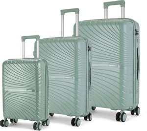 SAFARI Atlantis Cabin & Check-in Set 8 Wheels - 30 inch Granite Green ...