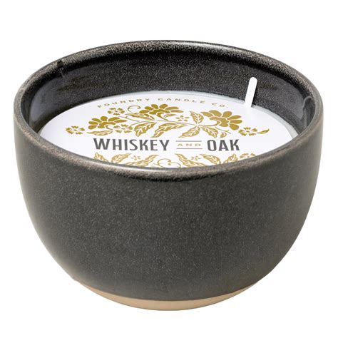 Foundry Candle Co. Whiskey & Oak Scented Soy Bowl Candle - Shop Candles ...